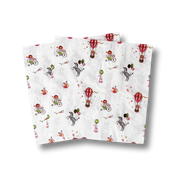 Carnival Lunch Napkins – Circus 6.5” with Gold Foil  (16pcs)