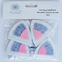Cat ears felt headband (Set of 4)