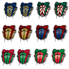 Merry Christmas! Santa and Presents Christmas Lawn Decoration 13 pcs
