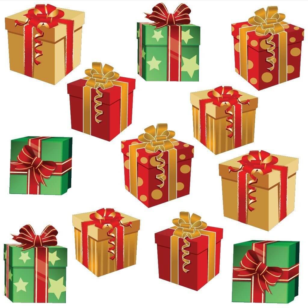 Christmas Tree with Presents Christmas Yard Card