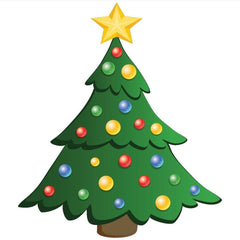 Christmas Tree with Presents Christmas Yard Card