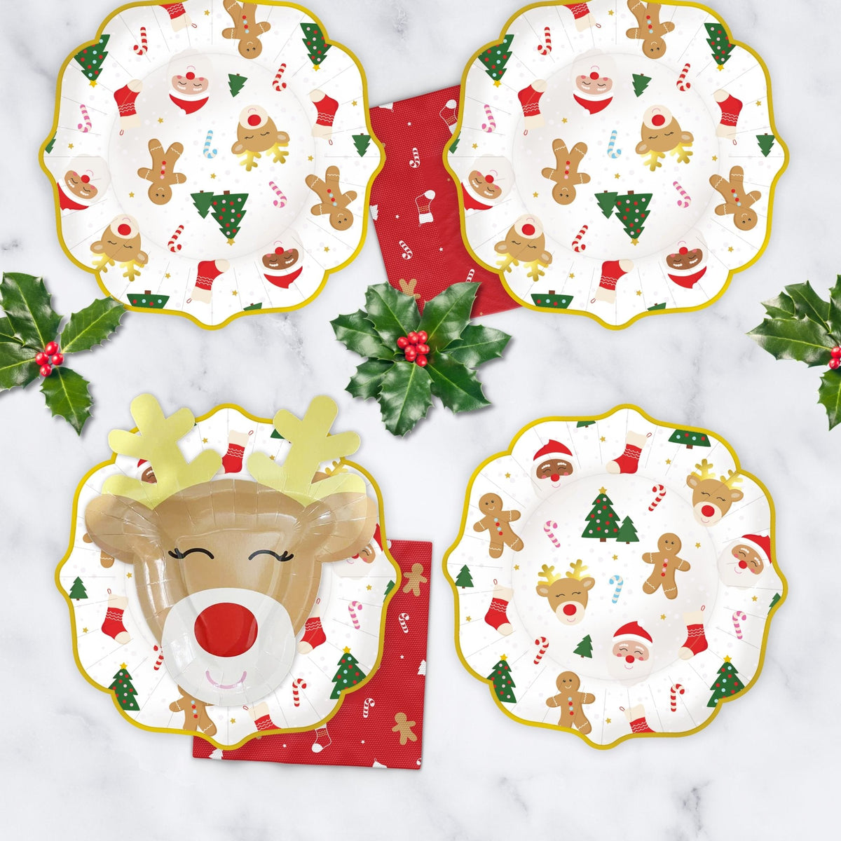 Classic Christmas Icon Plates