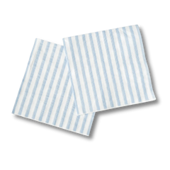 Classic Stripe Baby Blue Large Disposable Paper Napkins (16pcs)