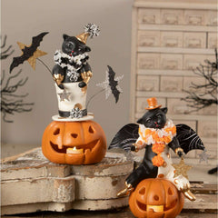 Clowning Cat on Jack Halloween Decor by Bethany Lowe Designs