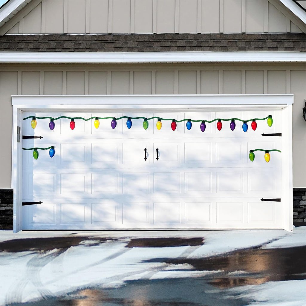 Colorful Christmas Light Bulb Magnetic Decorations - 20pc Set