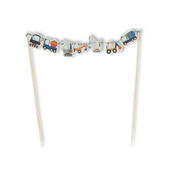 Construction Builder Birthday Cake Banner