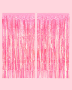 Pink Cowgirl Curtain Pack - cowgirl boot + fringe curtains