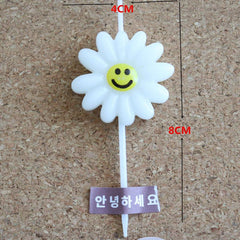 Cute Birthday Candle Daisy Birthday Candles Kids With Smiley Faces Children's Birthday Candles Birthday Cake Decorations Themed Party Supplies Lovely Flower Candles Daisy Shape