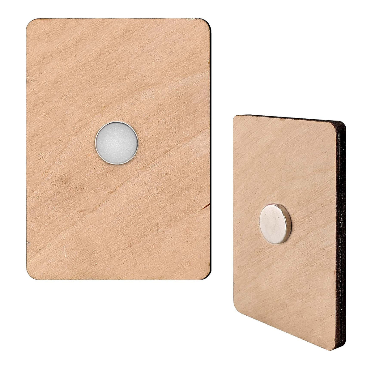 Snowman Decorative Eco Wood Magnets Set of 6 by G. Debrekht - Christmas Santa Snowman Decor - 8090023G-S6