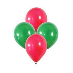 Merry Christmas Hat and Tree Latex Balloon Set
