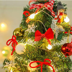 Golden Lighted Tabletop Christmas Tree, 50 cm