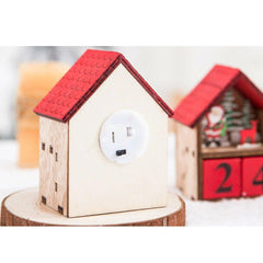 LED Wooden House Christmas Advent Calendar