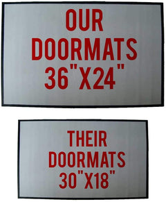 Personalized 'Be Merry' Christmas Door Mat