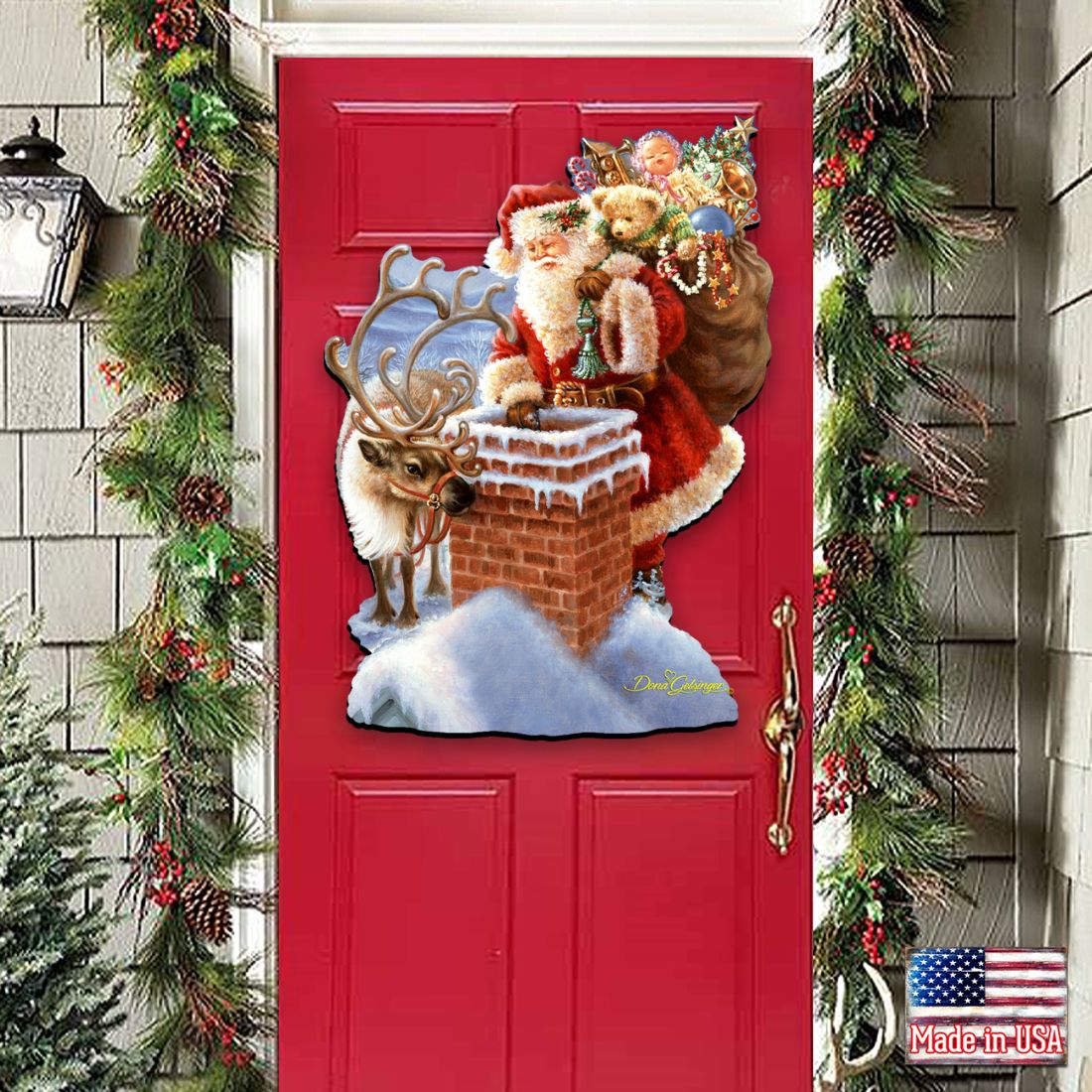 Faithful Friends Holiday Door Decor by D. Gelsinger - Christmas Decor - 8461050H-0105