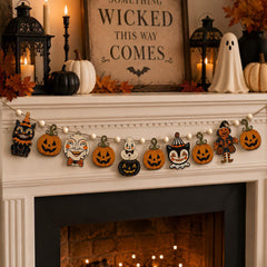 Halloween Pumpkin Cat Hanging Decoration