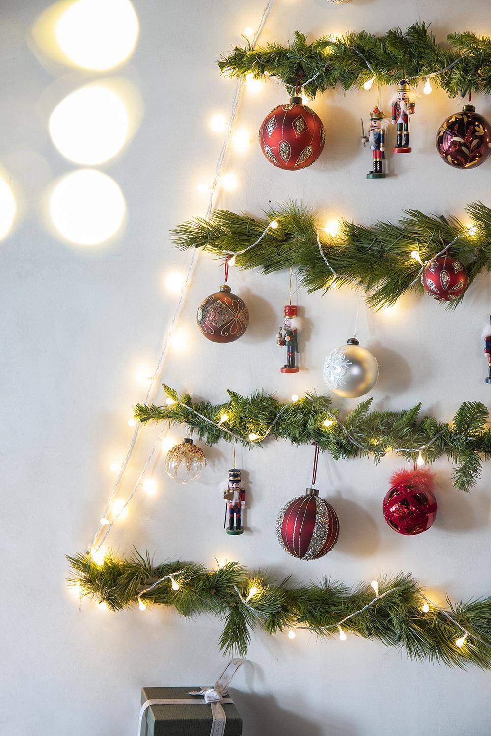 Red Glass Christmas Ball Ornaments with Glitter Detail - Red