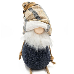 3 Pieces Fall Thanksgiving Gnomes Decorations, Harvest Festival Table Home Ornaments For Holiday Party Gifts - Blue / Brown