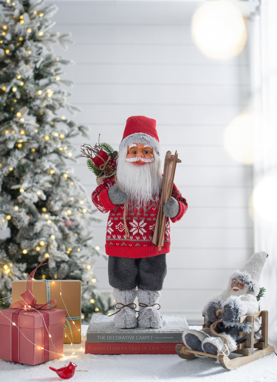 10.6X7.5X23.6" Standing Santa