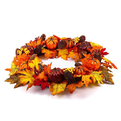 Autumn Maple Leaf Door Wreath