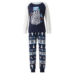 New Year Parent-child Outfits Autumn Wear For Family Of Three Or Four Long-sleeve Christmas Home Clothes