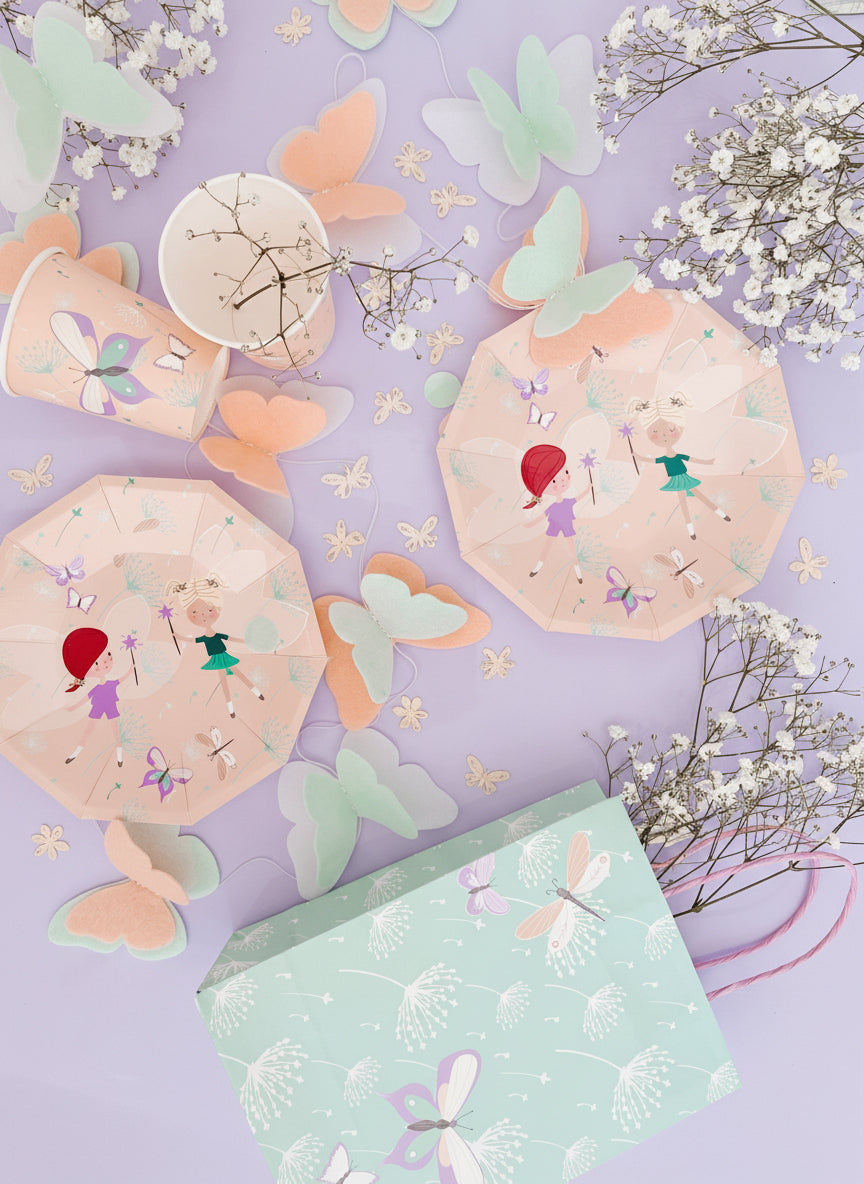Fairy Birthday Party Supplies Kit – Plates, Cups, Napkins & More | Party in a Box