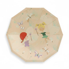 Pastel Fairy Small Plates 7" (Set of 8) – Fairy Garden Birthday Party Supplies
