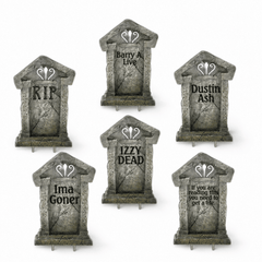 Fake Tombstones Halloween Yard Decoration | Set of 6