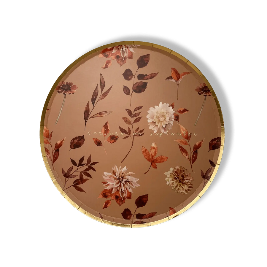 Fall Leaf Dinner Paper Plate (8pcs)