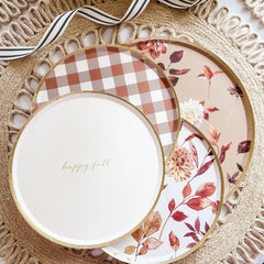 Fall Leaf Dinner Paper Plate (8pcs)