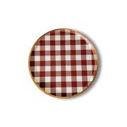 Fall Plaid Dessert Plate (8pcs)