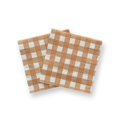 Fall Plaid Small Disposable Paper Napkins (16pcs)