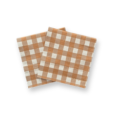 Fall Plaid Small Disposable Paper Napkins (16pcs)