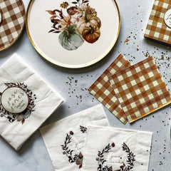 Fall Pumpkin Give Thanks Large Paper Napkins (16pcs)