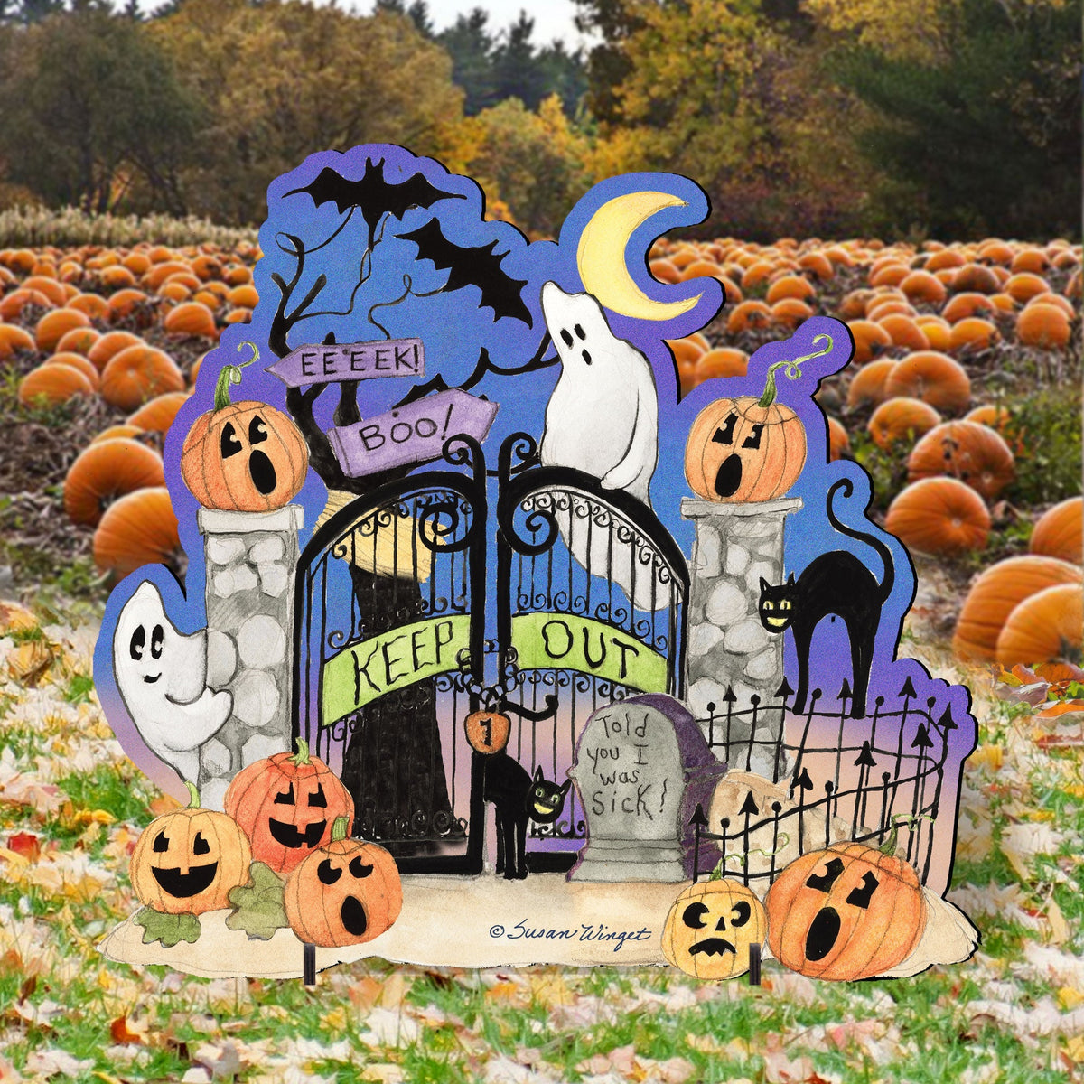 Halloween Scene Outdoor Decor by Susan Winget - Designocracy