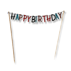 Fishing Happy Birthday Cake Banner