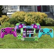 Gamer Birthday Yard Card - 9pcs