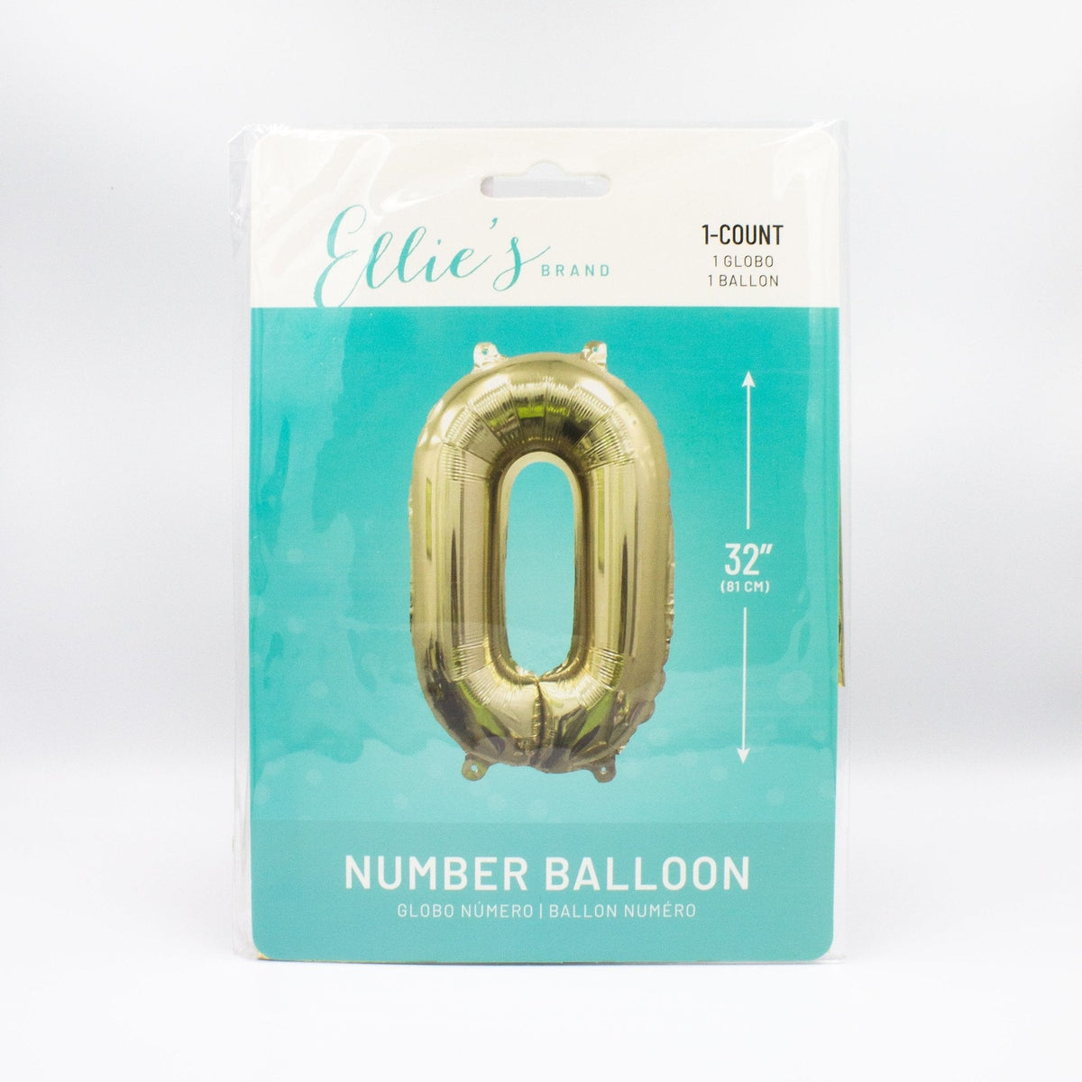 Giant Gold Number Balloon | 32" Metallic Foil | Numbers 0-9