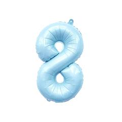 Pastel Blue Number Balloon | 32" Giant Foil | Numbers 0-9