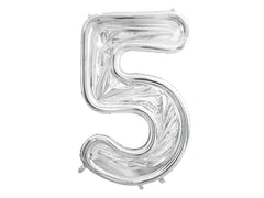 Standing Silver Number Balloon Frame