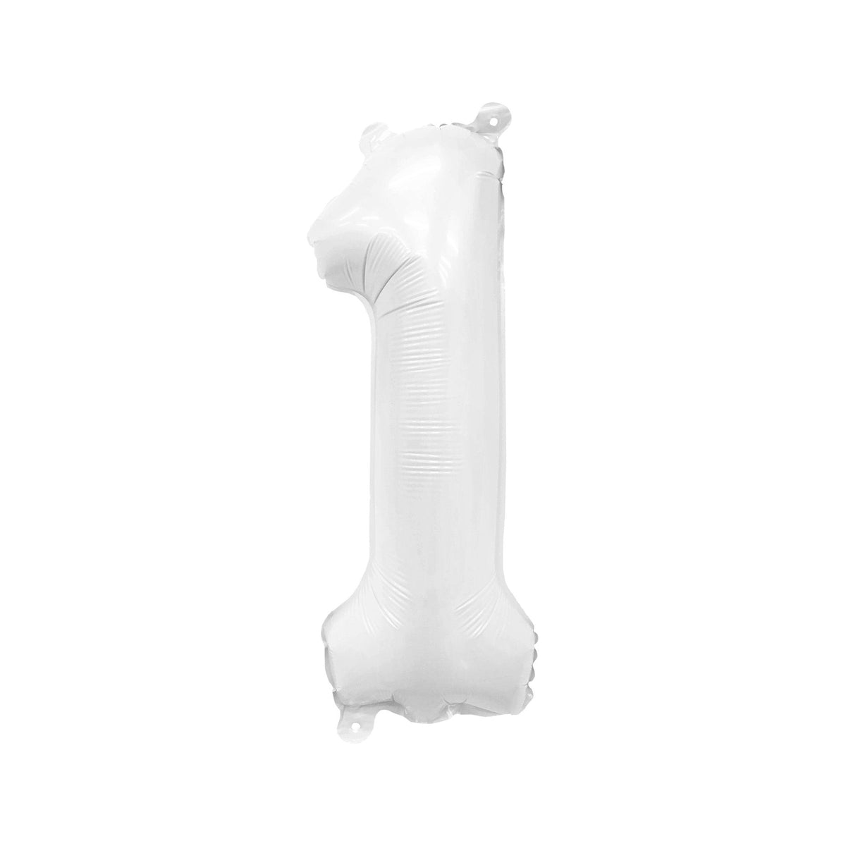 Giant White Number Balloon | 32" Foil | Numbers 0-9