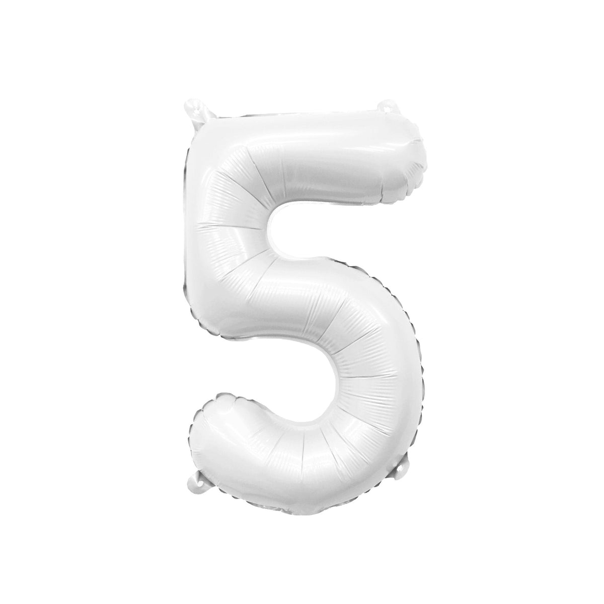Giant White Number Balloon | 32" Foil | Numbers 0-9