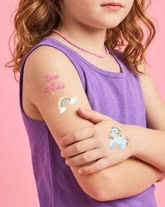 Glitter Unicorn Tattoos - 180 temporary tattoos