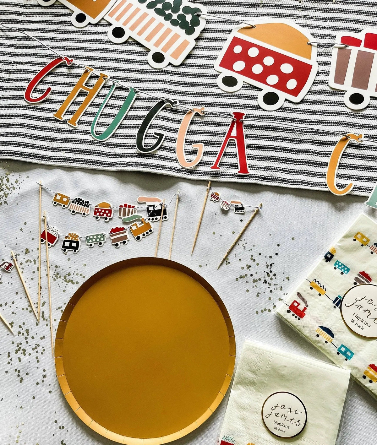 Gold Matte Paper Party Plate (8pcs)