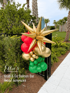 Gold Starburst Cluster Balloon – 40" Foil | Ellie’s Party Supply