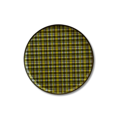 Green Plaid Dessert Party Plate (8pcs)