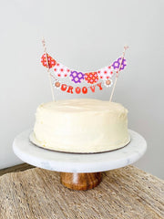 Groovy Cake Banner