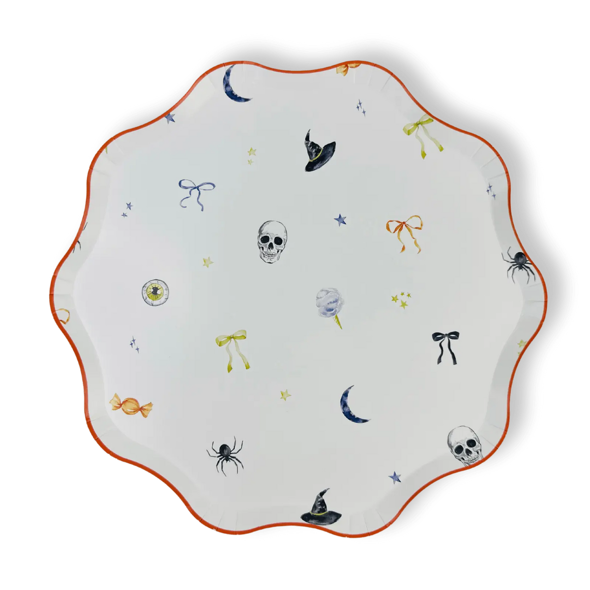 Halloween Patterned Paper Party Plate (12 Per Pack)