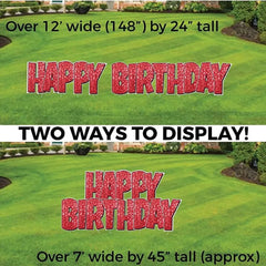Happy Birthday Quick Set | Luckiest Guy Font | 24" Disco Sparkle | 5 pc Set