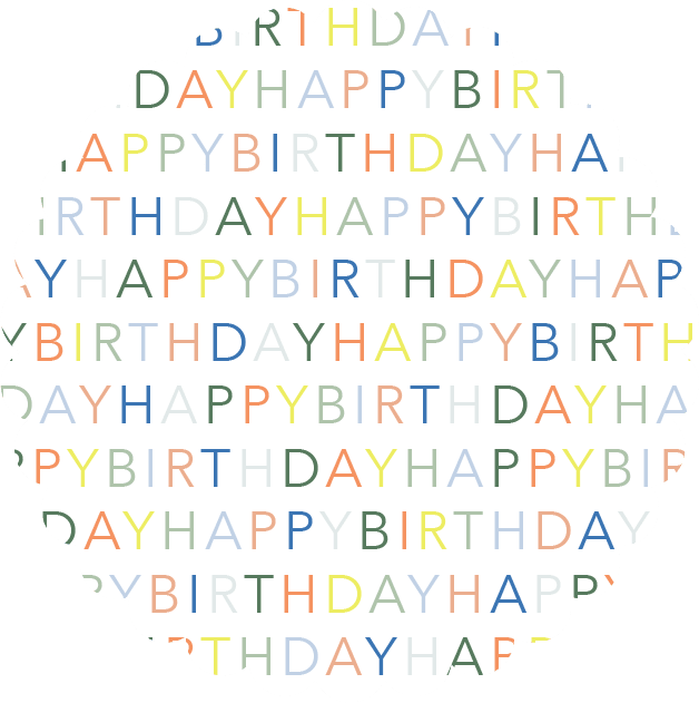 HBD Dessert Plate S16