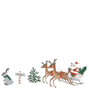 Sparkling Santa Christmas Beverage Napkins (24pcs)